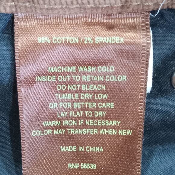 Kut From the Kloth Women's Tan Corduroy Pants Mid-Rise Straight Stretch Size 8 - Picture 8 of 16